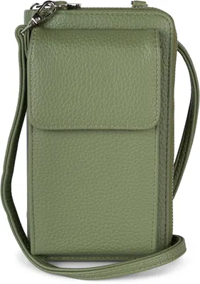 Produktbild von styleBREAKER Damen Mini Bag Geldbörse mit RFID Schutz und Handyfach | Crossbody Umhängetasche mit Schultergurt | Portemonnaie und Handytasche in einem | 19 x 11 x 5,5 cm