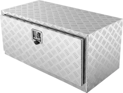 Produktbild von Underbody Truck Box, 36"×24"×24" Pickup Storage Box, Heavy Duty Aluminum Diamond Plate Tool Box with Lock and Keys, Waterproof Trailer Storage Box with T-Handle Latch for Truck, Van, Trailer