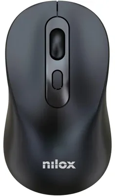 Image de Souris sans fil, double mode (Bluetooth + 2,4 GHz), rechargeable, noire