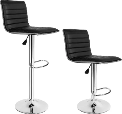 Produktbild von tectake® 2er Set Barhocker Johannes Sitzhöhe 60 - 81 cm