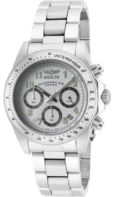 Zdjęcie produktu dla Invicta Speedway 17023 Zegarek Męski - Mechanizm Kwarcowy - Stal Nierdzewna z Srebrnym Tarcza - 39 mm