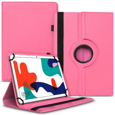 Produktbild von Tablet Tasche für Huawei MatePad T10 / T10s Hülle Schutzhülle Case 360° DrehbarFarbe Uni 360 Taschen:Pink
