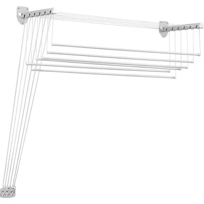 Produktbild von Vileda VI159490, Wand-Rack, Weiß, 8,5 m, 1400 mm, 455 mm, 3,15 kg