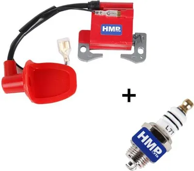 Produktbild von Zündspule rot + Zündkerze L7T Performance Pocket Bike Mini Quad HMParts