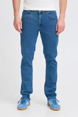Image de Blend BHTwister Pantalon en jean pour hommes Jeans denim avec poches à l'avant Passants pour ceinture Détails du label Mélange de coton Slim fit