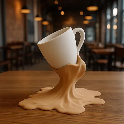 3D-gedruckter Kaffeetassenhalter, Modell 040-095 – Decords, Produktansicht 1