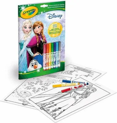 Produktbild von Kolorowanka dla dzieci z łamigłówkami i flamastrami Kraina Lodu 3+ Crayola