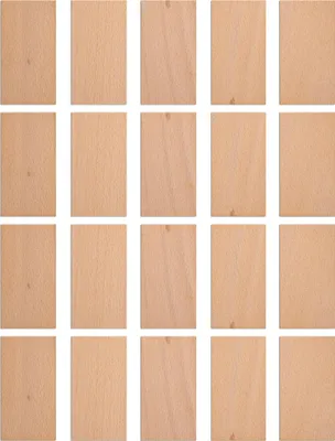 Immagine prodotto di Stoppini in legno per candele, 75 x 40 x 1 mm, 20 pezzi