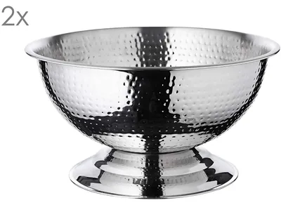 Produktbild von EDZARD 2er Set Champagner Schale Cara gehämmert Ø 40 cm