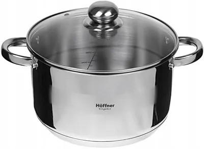 Produktbild von Hoffner Topf aus Edelstahl mit Deckel 24cm Induktion
