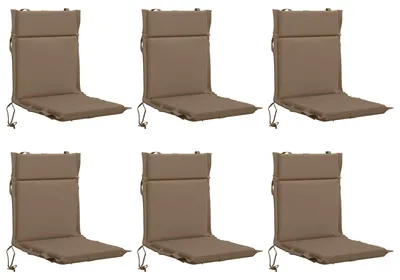 Imagen del producto de Cojín de Silla de Respaldo Bajo GEMERT 6 uds. 100% Poliéster