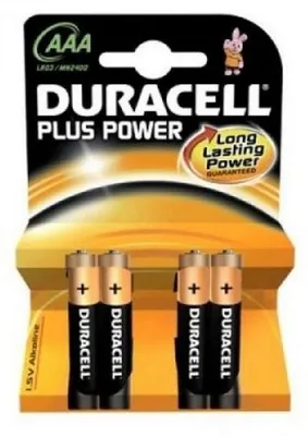 Imagen del producto de Duracell Plus, pilas alcalinas micro AAA LR03, 1.5 V (blíster de 4 unidades)