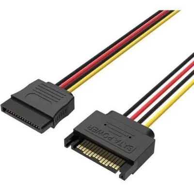 Zdjęcie produktu dla Vention KDABY, 0,3 m, SATA 15-pin, SATA 15-pin, Męska/Żeńska, Czarny, Prosty