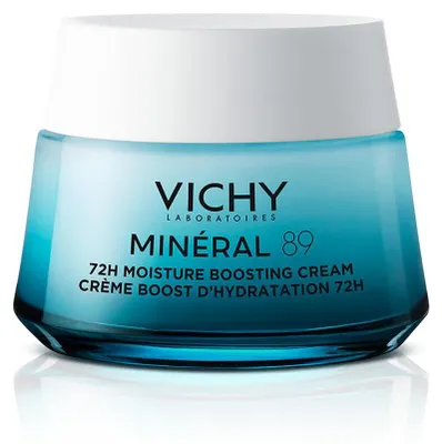 Imagen del producto de Vichy Minéral 89, crema hidratante ligera, 72 horas de hidratación, 50 ml