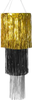 Produktbild von "PartyTime" Kronleuchter Metallic 110 cm | Gold Schwarz