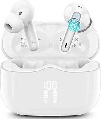 Produktbild von In-Ear-Bluetooth 5.4 mit 4 ENC Noise Cancelling Mics, HiFi Stereo 40Std Kabellose Kopfhörer, IP7 Wasserdicht In Ear Kopfhörer Kompatibel mit IOS