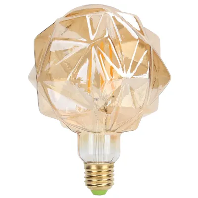 Obrázek produktu pro Žárovka G125 LED v antickém lotosovém designu – 4 W E27, teplé světlo pro bary, restaurace a ložnice