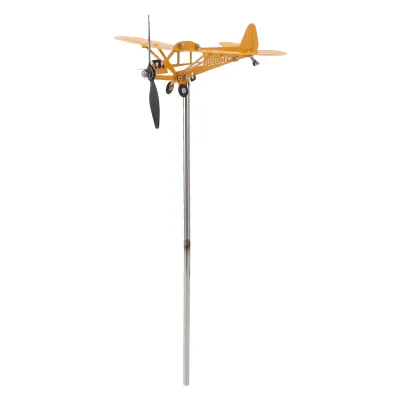 Obrázek produktu pro Letadlo Piper J3 Cub Weathervane,Letadlo Weathervane,Letadlo Weather Vane,Kovové letadlo Weathervane,Letadlo Weathervane pro Yard,Střešní Weather Vane