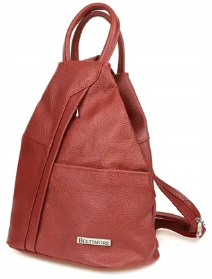 Image de Sac à dos en cuir pour femmes Beltimore Q60, élégant, couleur marine