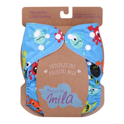 Obrázok produktu pre SIMED Mila Plienkové nohavičky s nastaviteľnou veľkosťou a plienkou, Sea Creatures