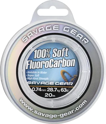 Productafbeelding van Savage Gear Soft Fluorocarbon Vislijn, 0,81 mm, 15 meter, 33 kg