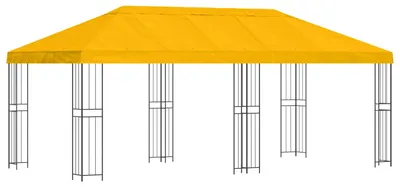 Obrázok produktu pre Altánok so stenami 6 x 3 m Žltá Polyester a oceľ 190