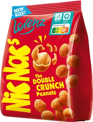 Zdjęcie produktu dla Orzeszki ziemne NicNacs w chrupiącej skorupce z pikantną przyprawą 110g