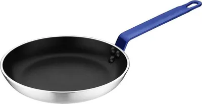 Immagine prodotto di Padella Hygiplas in alluminio antiaderente Teflon Platinum Plus con manico blu, 24 cm