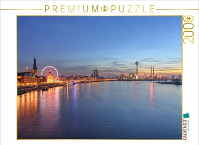 Produktbild von CALVENDO Puzzle Düsseldorf Skyline 2000 Teile Puzzle quer | 2000 Teile Lege-Größe 90x67cm Foto-Puzzle für glückliche Stunden