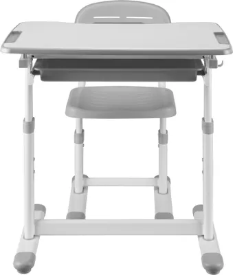 Produktbild von Kinderschreibtischset 'Sala' 2-tlg. Kindertisch mit Stuhl Grau