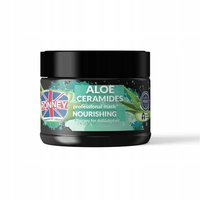 Produktbild von Ronney Professionelle Aloe Ceramide Feuchtigkeitsmaske für trockenes und stumpfes Haar, 300ml