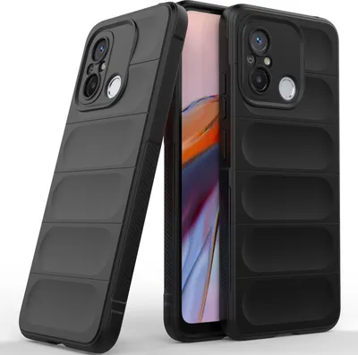 Produktbild von Xiaomi 12C Hülle, Weich TPU Silikon Stossfest Anti-rutsch Schutzhülle für Xiaomi 12C Schwarz