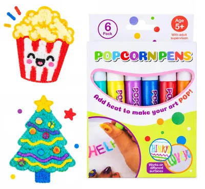 3D-Plusterstifte, 6 Farben, Wärmeeffekt, für Kinder ab 5 Jahren