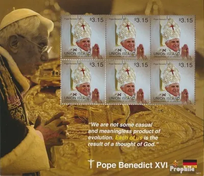 Produktbild von Briefmarken St. Vincent - Union Island 2014 Mi 747 Kleinbogen (kompl.Ausg.) postfrisch Papst Benedikt XVI.