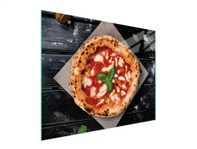 Produktbild von Glasschneidebrett 52 x 40 cm für Pizza, hitzebeständig, kratzfest, hygienisch