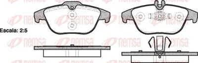 Produktbild von REMSA Bremsbeläge Satz Hinten Bremsklötze passend für MERCEDES-BENZ C-Klasse Limousine (W204) 1305.00