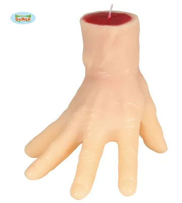 Produktbild von Halloween Kerze als abgetrennte Hand 16 cm