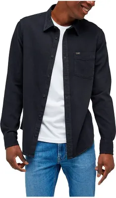 Produktbild von Lee Button Down Langarmhemd Schwarz S Mann Schwarz S