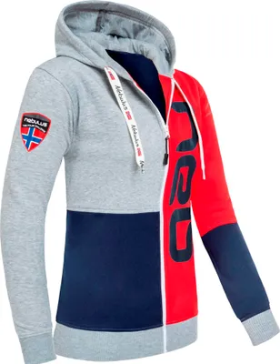 Produktbild von Nebulus Sweatjacke NEBSTER Damen, Jacke , praktische Kapuzenjacke , P6114 - Damen, navy-rot-grau, L/40