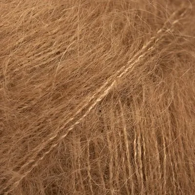 Produktbild von DROPS Kid-Silk 51 Toffee Garn – 75% Kid Mohair 25% Silk | 25g 210m Strick- & Häkelgarn