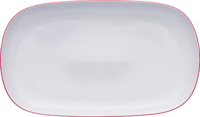 Image de Thun 1794 Tom, bol ovale, 32 cm, rayures rouges, porcelaine, Thun