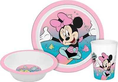 Produktbild von Kids Licensing Disney Minnie Frühstücksset Durchsichtig  Durchsichtig One Size