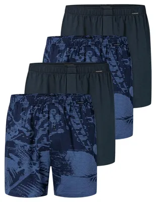 Produktbild von Schiesser 4er Pack Single Jersey Boxershorts Lockere Passform, Elastisches Material, Weiche Single Jersey Qualität