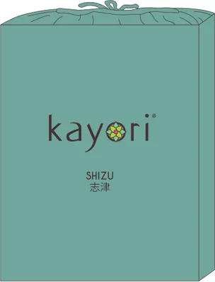 Produktbild von Kayori Shizu Spannbetttuch für Topper Größe 200x200cm Farbe Grün Perkal Baumwolle