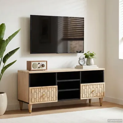 Obrázok produktu pre vidaXL TV skrinka 100x33x46 cm z masívneho dreva mango