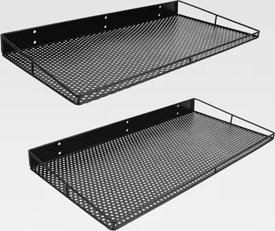 Produktbild von Robustes Wandregal, 2 Stück, Garagenregal, 59,7 x 30,5 cm, große Wandregale für Garage, Waschküche, Schrank, hält bis zu 34 kg