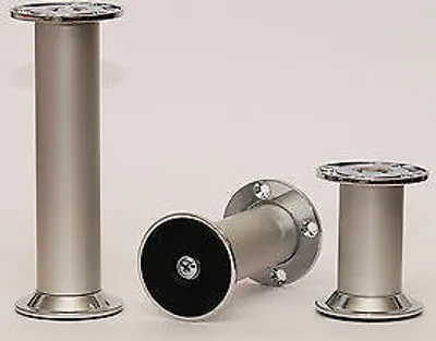 Produktbild von Tischbeine Tischbein Möbelfuss Silber eloxiert 125mm Couchfuß Sesselfuß