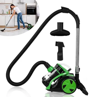 Image de VINGO Aspirateur 900 watts sans sac Aspirateur silencieux pour sols durs et tapis Filtre HEPA très efficace, faible consommation d'énergie 3.0L