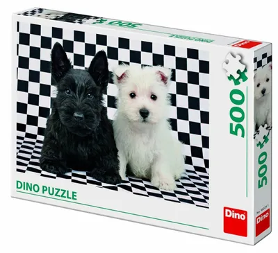 Produktbild von Puzzle 500 dílků: Černobílí psi