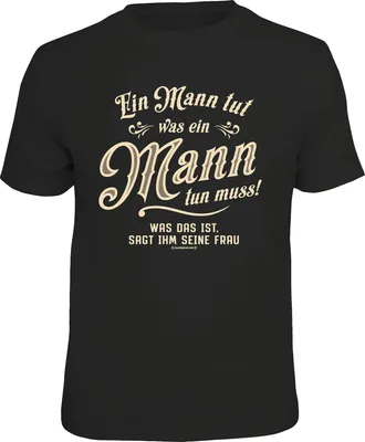 Produktbild von Ein Mann - Textilien - was ein Mann tun muss